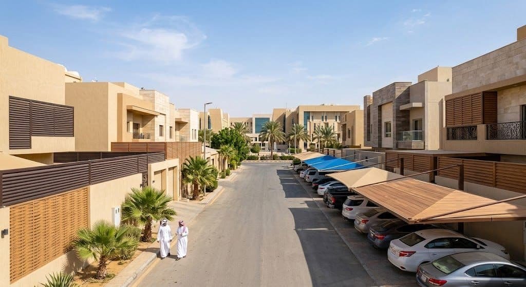 فريق عمل محترف يقوم بأعمال تصميم وتركيب المظلات والسواتر بدقة وأمان باستخدام أحدث المعدات وأجود الخامات ضمن خدمات مظلات وسواتر حي جامعة الملك سعود بالرياض لضمان توفير الحماية والظل والخصوصية التامة لراحة العملاء.